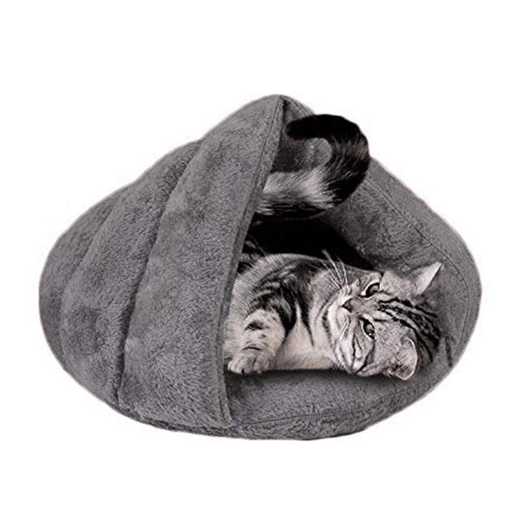 Pet Bed Puppy Cushion House Cave Cat Sleep Bag Soft Warm Kennel Mat Blanket - MRSLM