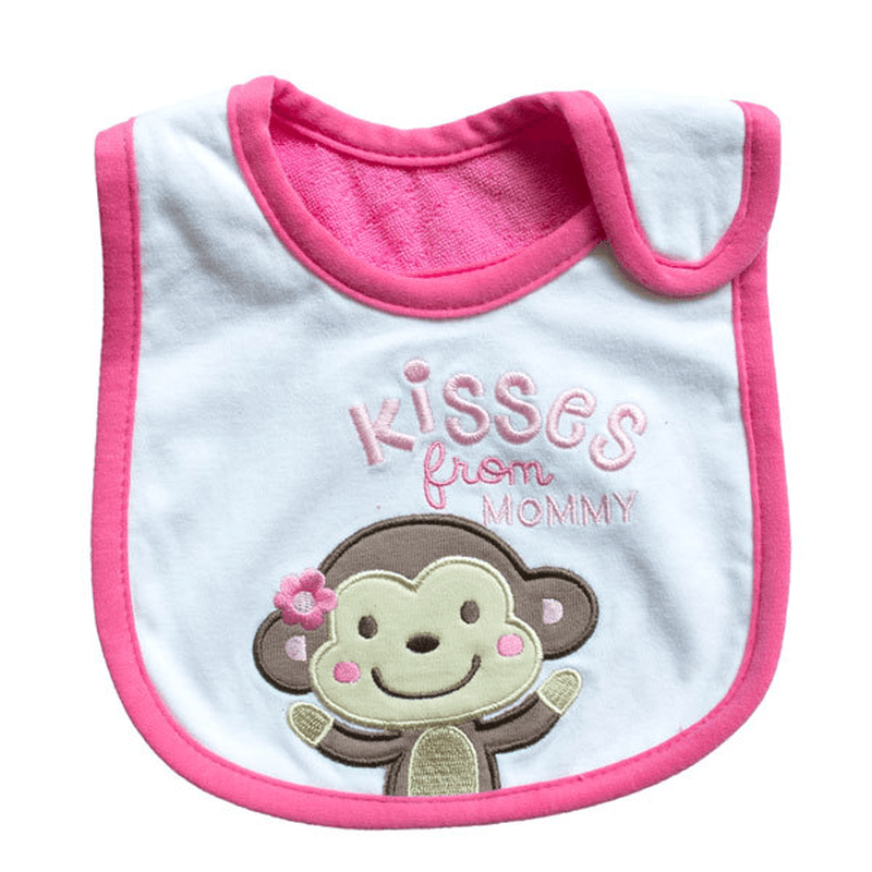 Baby Cartoon Bib Three-Layer Cotton Waterproof - MRSLM