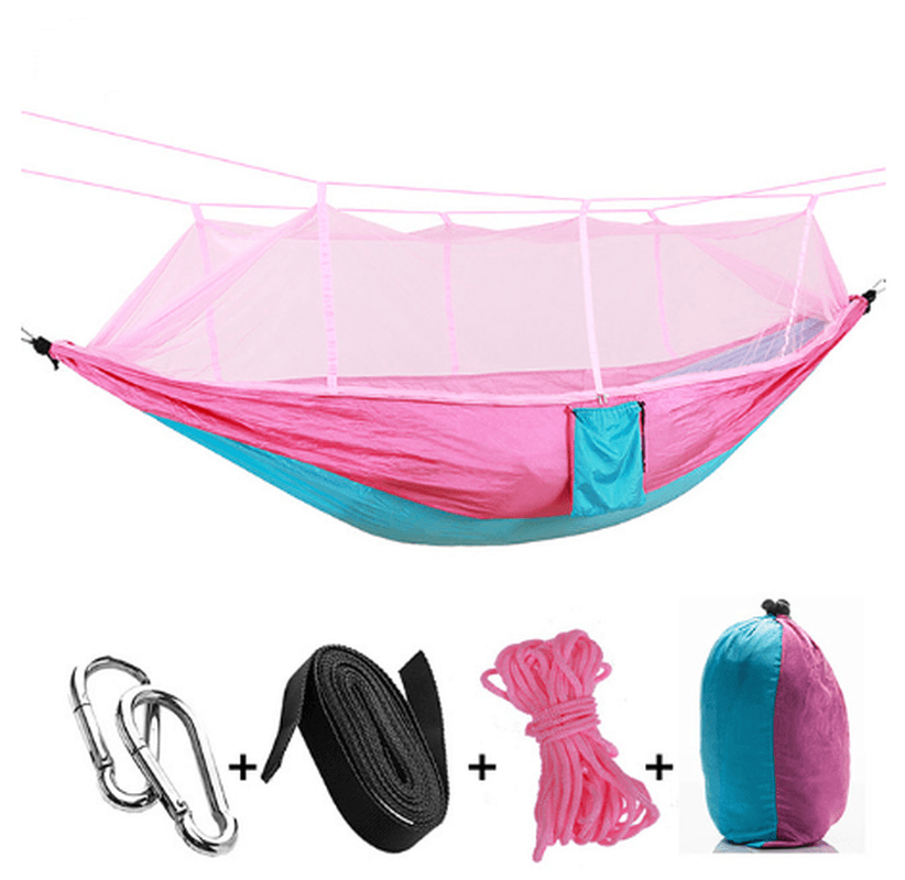 Ultralight Parachute Hammock Hunting Mosquito Net Double Person Sleeping Bed Garden Outdoor Camping Portable Hammock - MRSLM