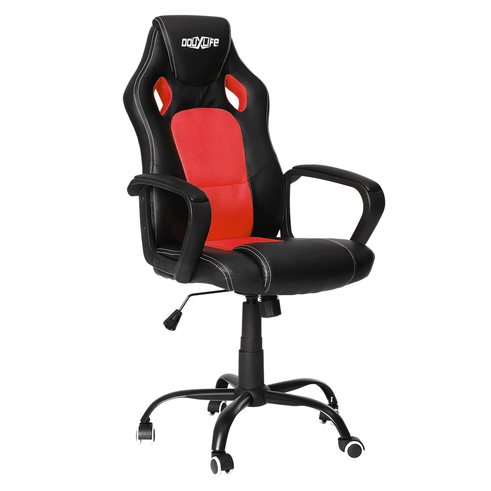 Douxlife® Classic GC-CL01 Gaming Chair Flexible Rocking Design with PU Material High Breathability Mesh Widened Seat for Home Office - MRSLM