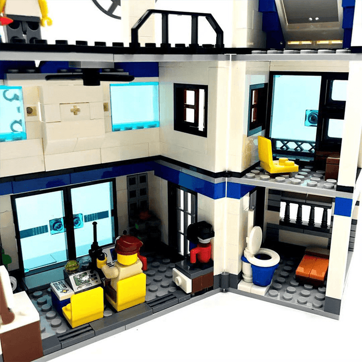 City Police Series Building Blocks Police Station Set - MRSLM