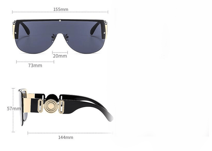 Fashion Simple Retro One Piece Sunglasses - MRSLM