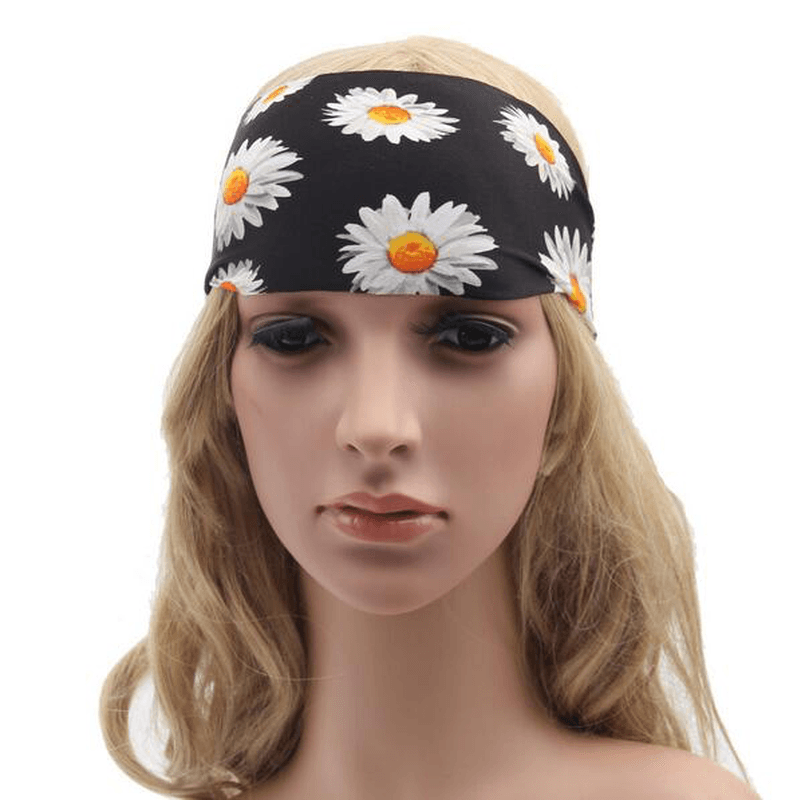 Women Sport Printed Headbrand Casual Fashion Multi Pattern Running Workout Headwear - MRSLM