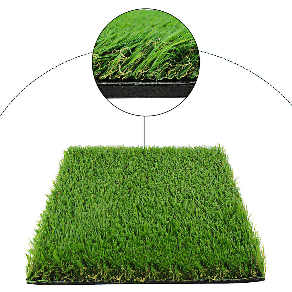 1X1.25M Golf Grass Mat Practice Training Lawn Mat Golf Hitting Mat with Tees Durable Golf Pad - MRSLM