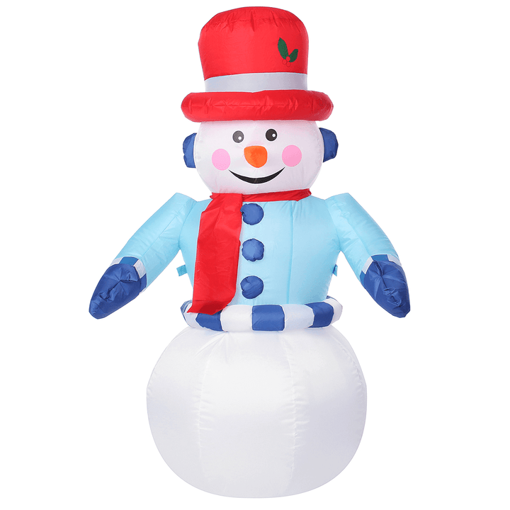 8FT LED Christmas Inflatable Snowman Halloween Outdoors Ornaments Shop Decoration - MRSLM