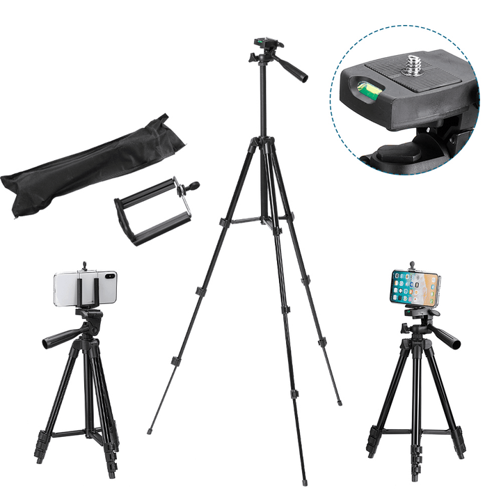 35-103Cm Extendable Adjustable Tripod Stand Phone Holder Camera Clip Camping Travel Photography Tripod - MRSLM