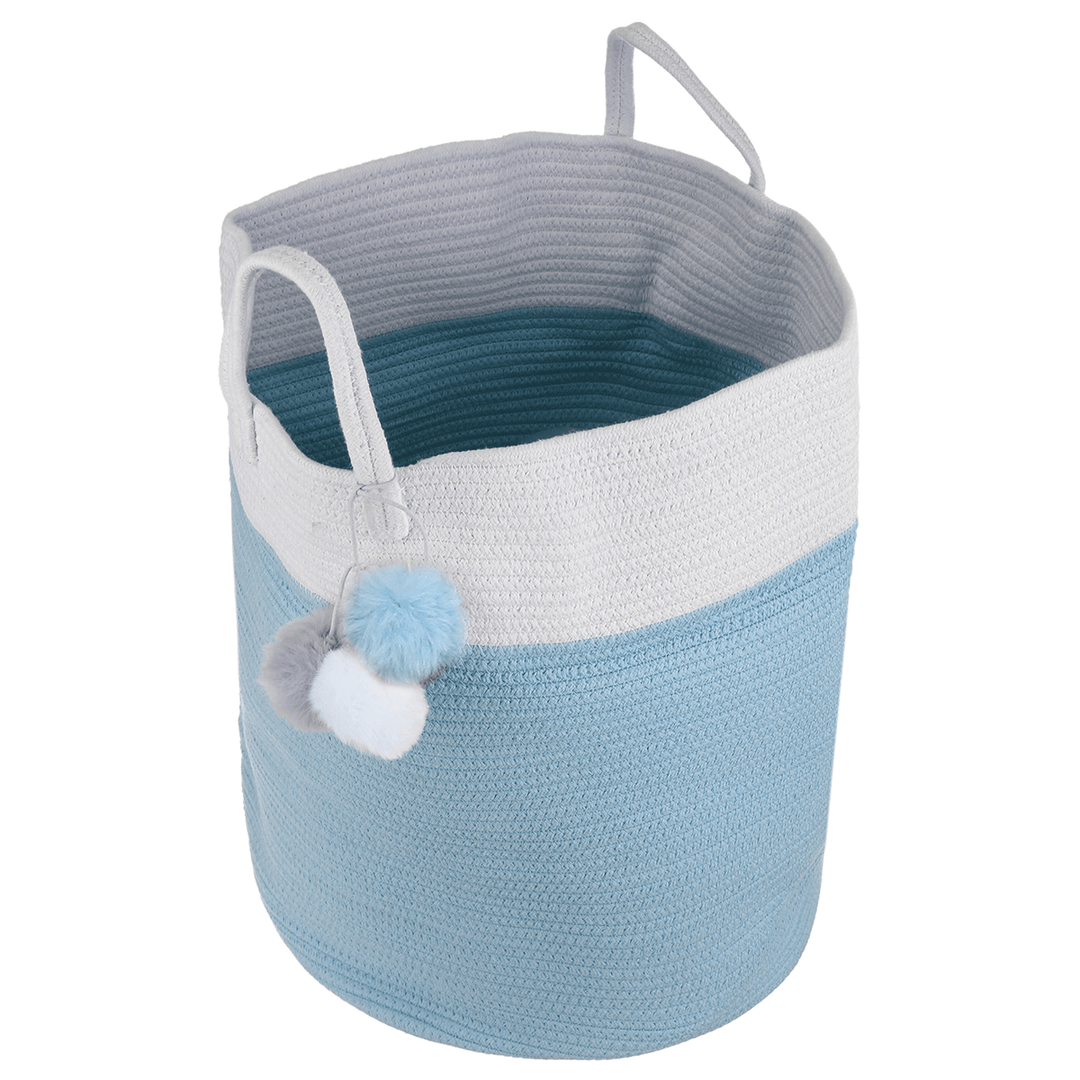 Folding Storage Basket Kids Toy Organizer Hamper Washing Dirty Clothes Storage Bin - MRSLM