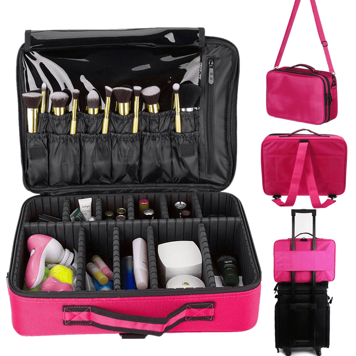 Ipree® 3 Sizes Women Fashion Oxford Cosmetic Bag Travel Makeup Organizer Professional Make up Box Cosmetics Pouch Bags - MRSLM