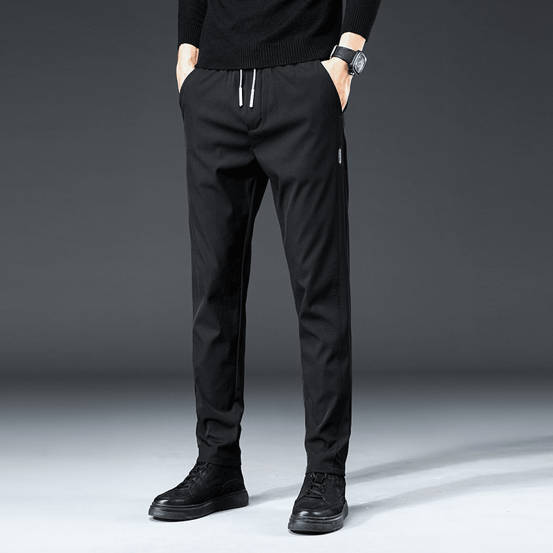 Men'S Casual Pants Stretch Slim Fit All-Match Men'S Wear-Free - MRSLM