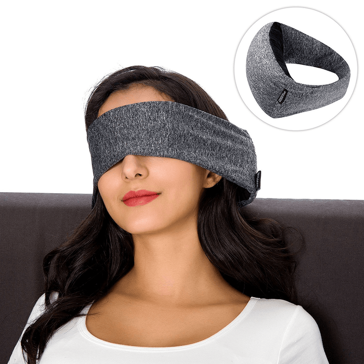 Portable Travel Compact Pillow Eye Mask 2 in 1-Soft Goggles Neck Support Pillow for Airplane - MRSLM