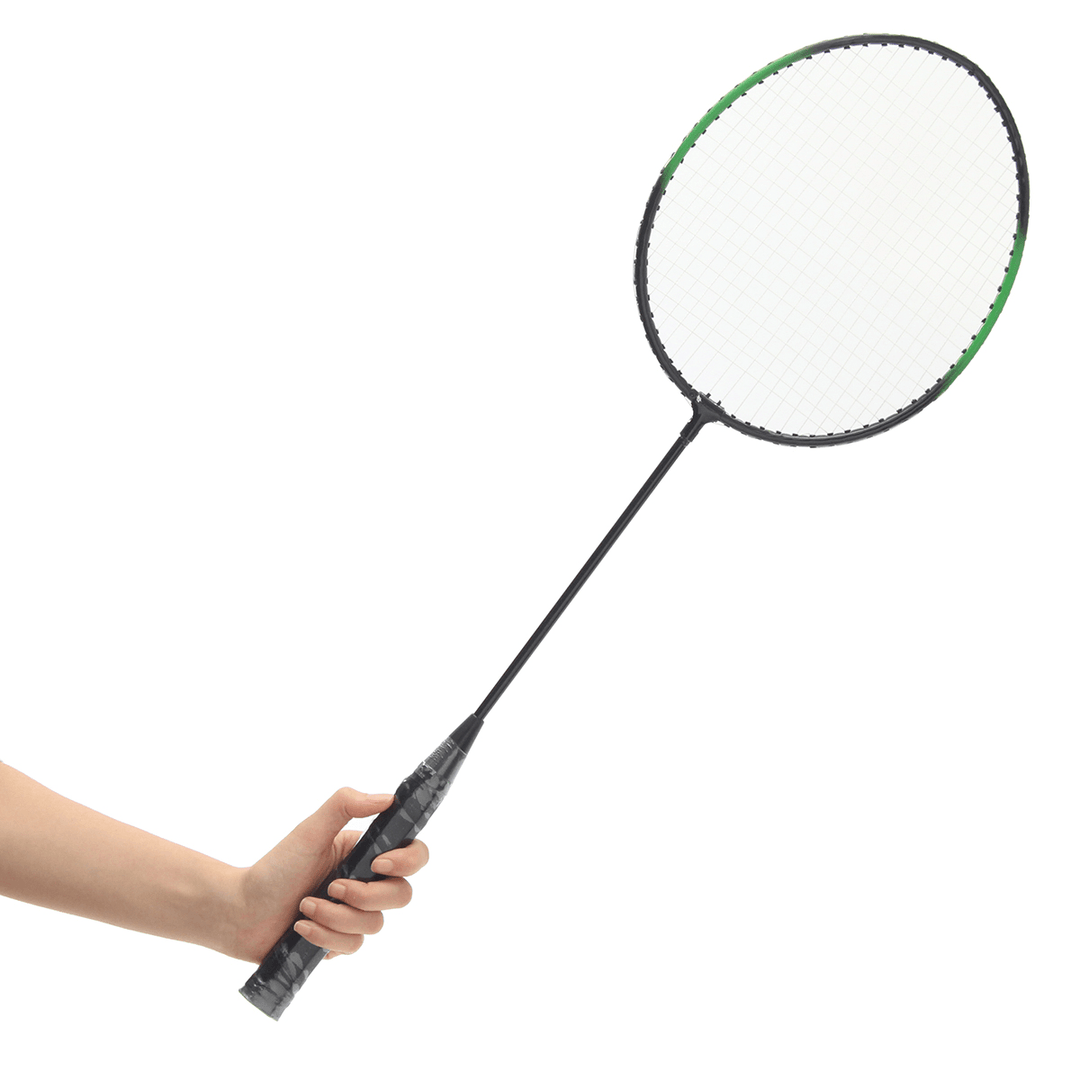 4-Player Aluminum Alloy Racket Professional Badminton Set with Net Carry Bag - MRSLM