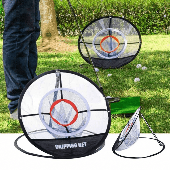 Golf Chipping Practice Net Folding Golf Training Net Sport Golf Cages Net with Turf Golf Training Net - MRSLM