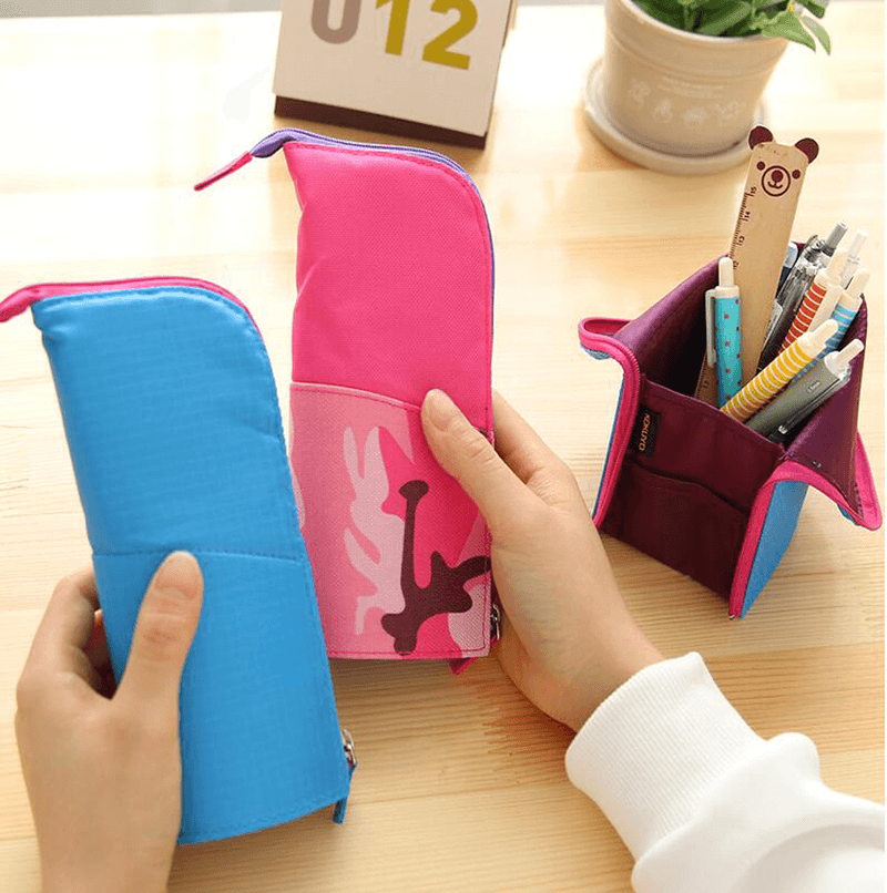 Multi-Function Pencil Bags Creative Standing Stationery Bag - MRSLM