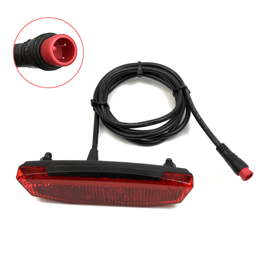 BIKIGHT 6-60V Ebike Rear Light/Tail Light LED Safety Warning Rear Lamp for E-Scooter Waterproof Interface Connections - MRSLM