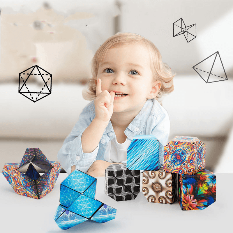 Three Dimensional Geometric Magnetic Building Blocks Rubiks Cube - MRSLM