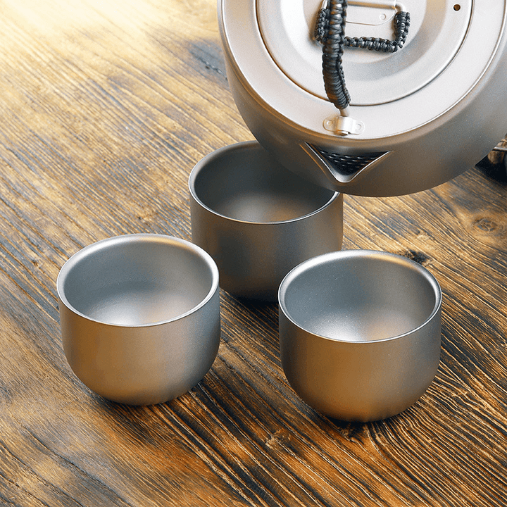 Keith 1 Pcs 150Ml Water Cup Pure Titanium Camping Travel Portable Tea Cup Double Anti-Scalding Cup - MRSLM