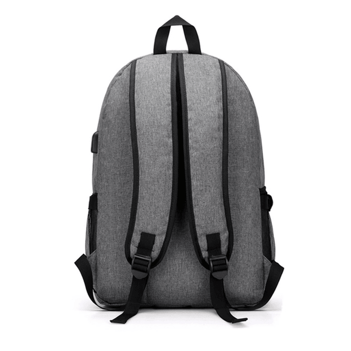 Men Waterproof Laptop Backpack Travel Bag with USB Charging Port - MRSLM