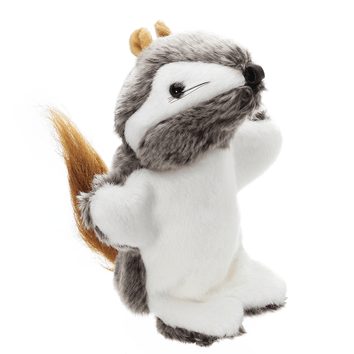 27CM Stuffed Animal Squirrel Fairy Tales Hand Puppet Classic Children Figure Toys Plush Animal - MRSLM