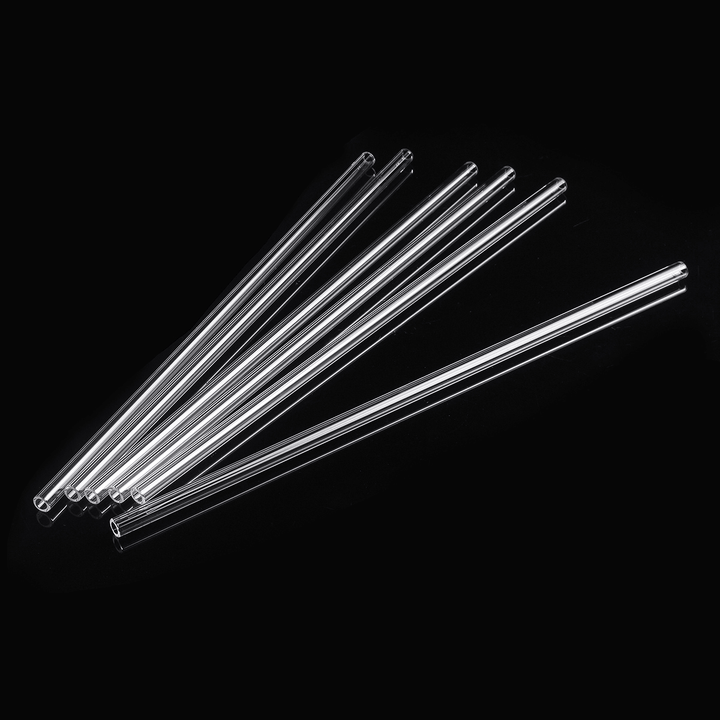 10Pcs 300X7X1Mm Length 300Mm OD 7Mm 1Mm Thick Wall Borosilicate Glass Blowing Tube Lab Factory School Home Tubes - MRSLM