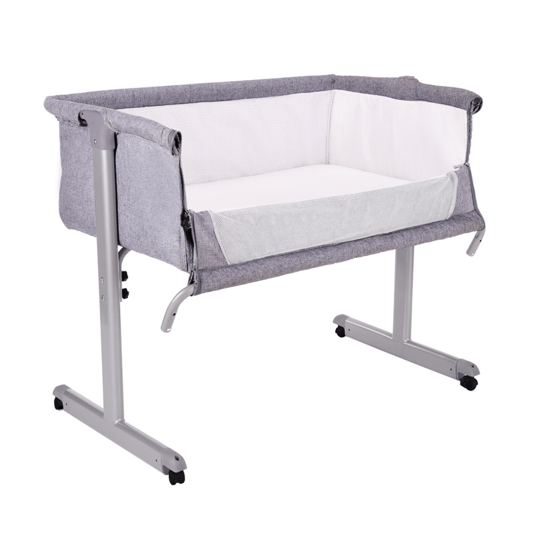 Multifunction Baby Bedside Crib Portable Folding Travel Cot Bed Mattress Mosquitonet Set - MRSLM