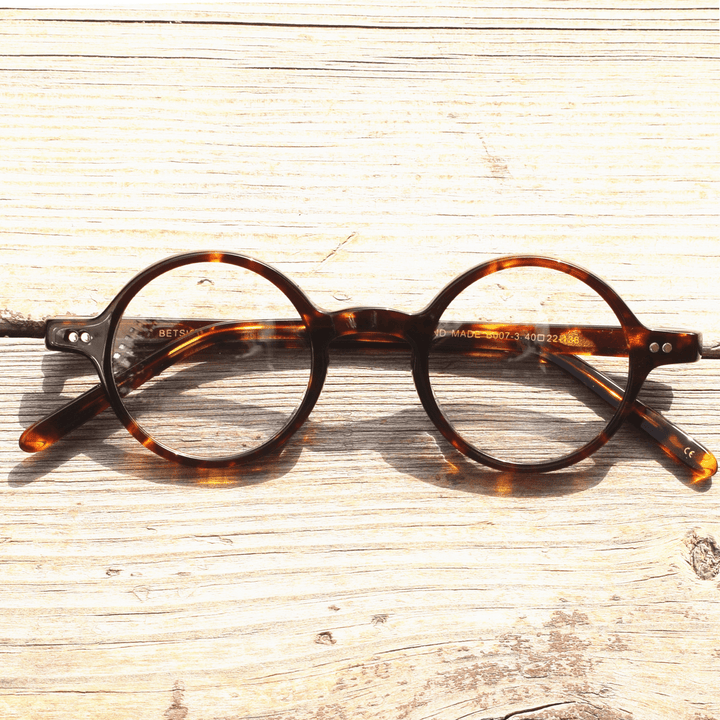 Plate Tortoiseshell Myopia Frame Retro Small round Frame - MRSLM