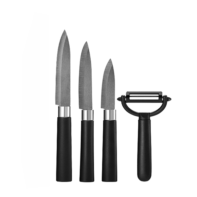 KC-CF007 Black Ceramic Knife Sets Kitchen Cutlery Rust Proof Chef Knife Slicer Peeler Cutter - MRSLM