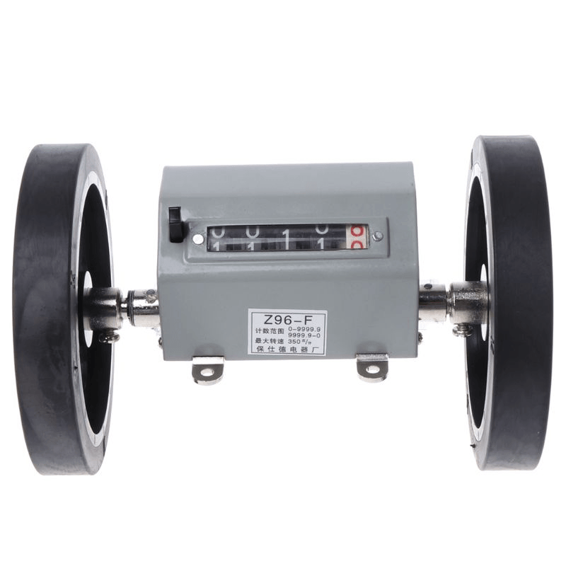 Z96-F 0-9999.9M Mechanical Length Distance Meter Counter Double Rolling Wheel - MRSLM