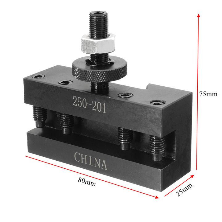 250-201 Turning and Facing Holder Quick Change Tool Post and Tool Holder Lathes Kit - MRSLM