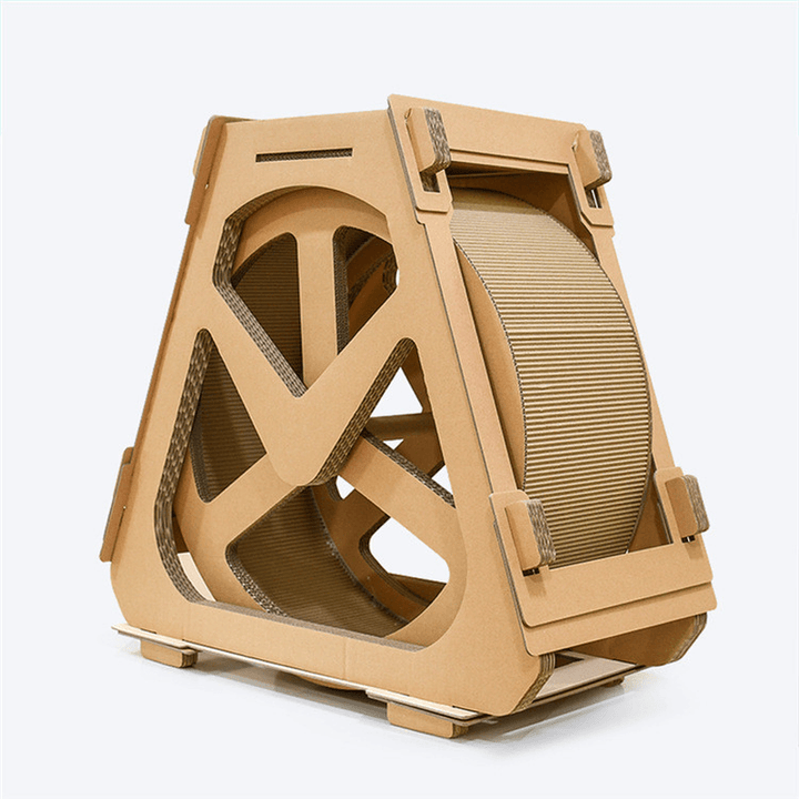 DEKU Scratching Post Ingenious Water Wagon Wheel Observation Deck for Rest and Scratch - MRSLM