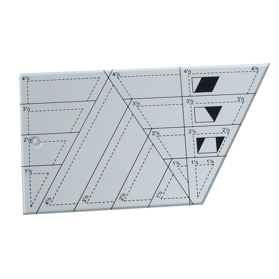 Acrylic Multifunction Sewing Tools Quilting Rulers Trapezoid Tool for Clothes Cutting - MRSLM