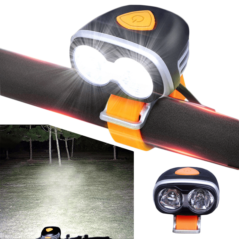 XANES DL10 1200LM 2Xl2 Far near Distance Large Floodlight Bike Front Light 5 Modes IPX6 Waterproof Double LED Headlight - MRSLM