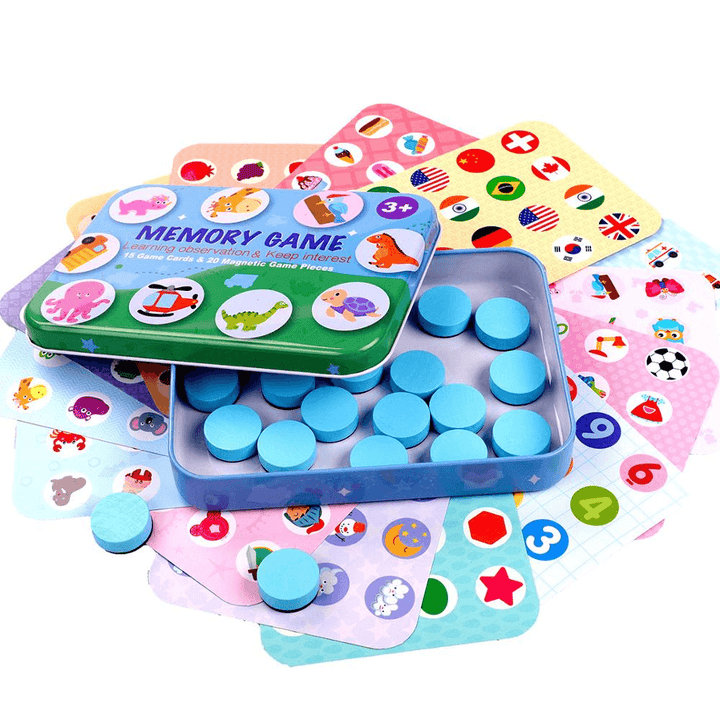 Right Brain Development Color Children Puzzle Wooden Play - MRSLM