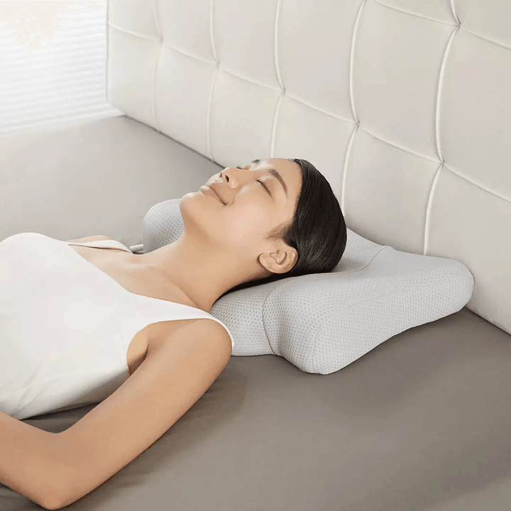 Lejia Multifunction Smart Sleep Traction Pillow from Technology Hot Compress Lift Massage Electric Adjustable for Neck Back Shoulder Care - MRSLM