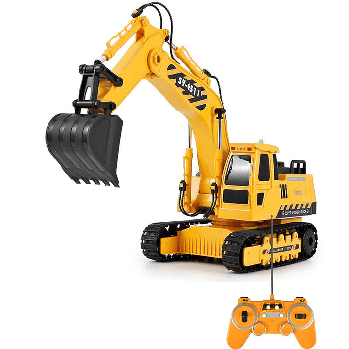 Remote Control Excavator Large Alloy Charging Simulation Wireless - MRSLM