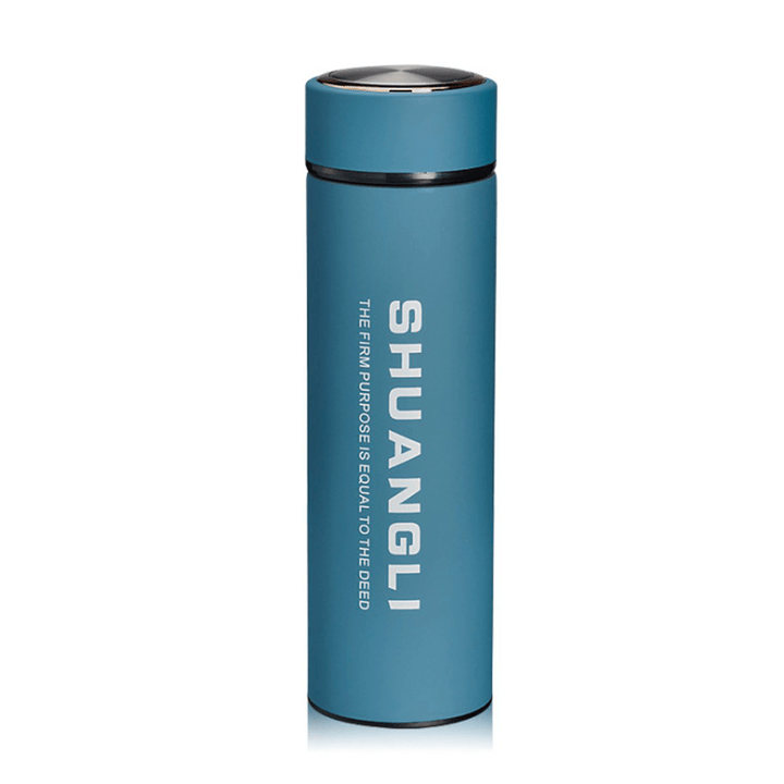 480Ml Stainless Steel Vacuum Cup Portable Travel Insulated Bottle Drinking Mug Water Bottle - MRSLM