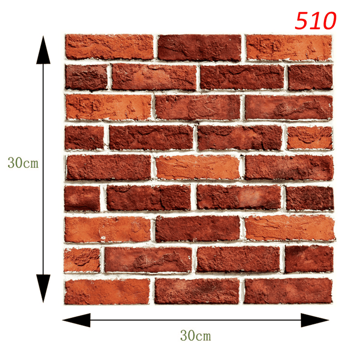 24Kind 3D Self Adhesive Wallpaper PE Foam Wall Sticker Tile Brick Home Wall Decoration - MRSLM