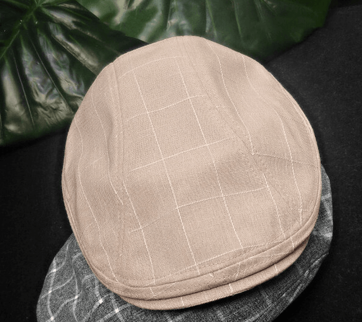 Thin, Comfortable, Pure Cotton, Japanese Retro Caps, Retro Literary and Artistic Small Fresh Berets, Forward Hats for Men and Women - MRSLM