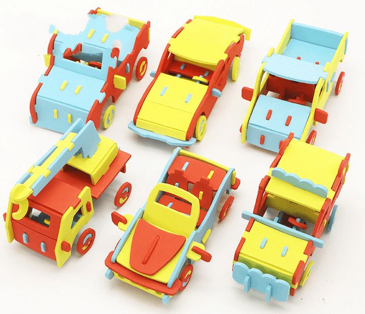 Children'S Handmade DIY Assembling Car and Airplane Model Material Package Educational Toys - MRSLM