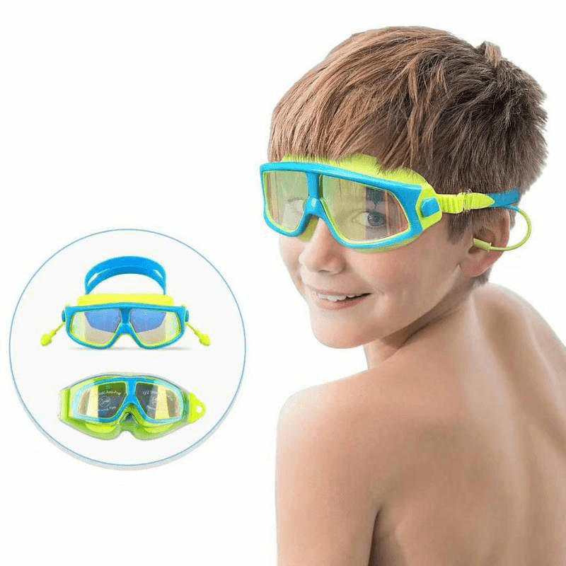 Children Anti-Fog Diving Goggles HD Silicone Adjustable Teenager Kids Swimming Eyewear Water Sport Glasses - MRSLM