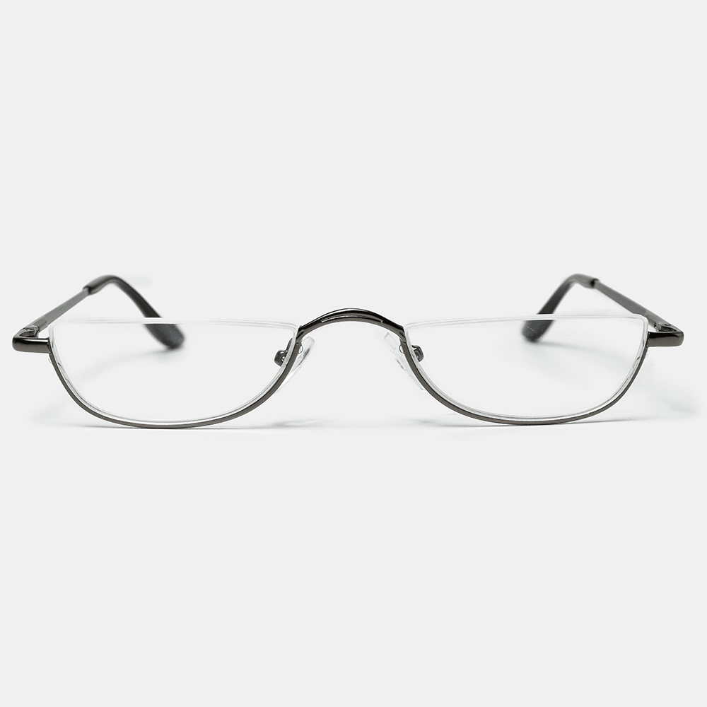 2 Color Half Frame Half Arc Frame Reading Glasses - MRSLM