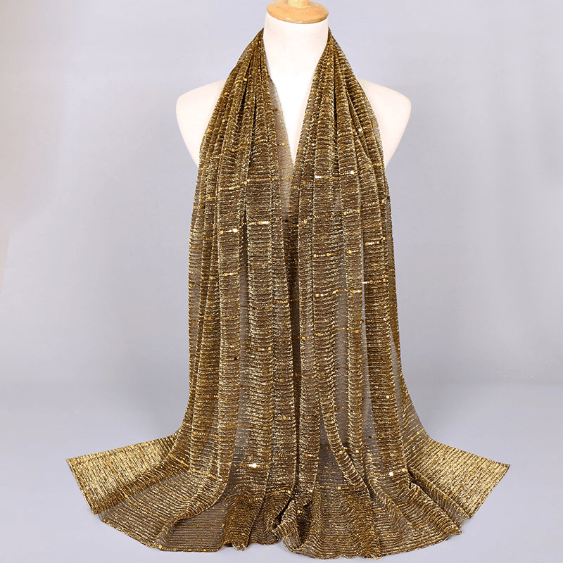 Women Wicked Sequined Headband Scarf Arabian Shawl - MRSLM