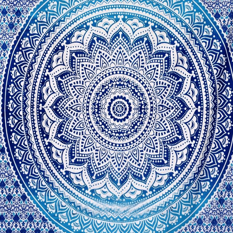 Honana WX-99 New 150X210Cm Bohemian Style Polyester Fiber Beach Towel Mat Tapestry Mandala Rectangle Bed Sheet - MRSLM