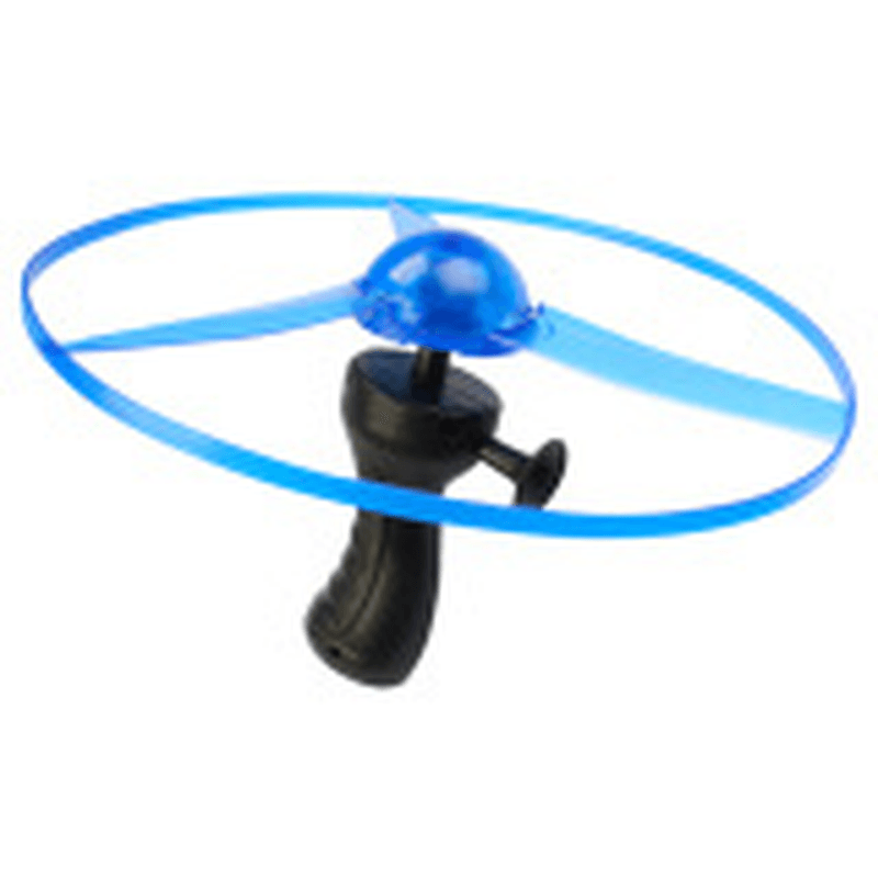 Children'S Luminous Pull String Flying Saucer Toy Flying to Fairy Luminous UFO Large Flying Disk Aircraft - MRSLM