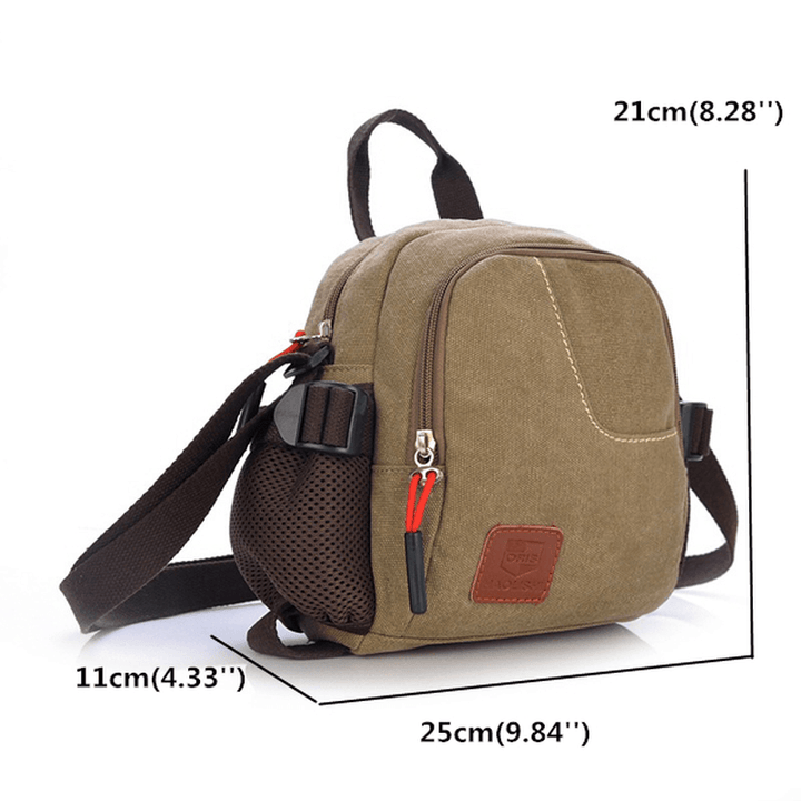 Women Men Casual Canvas Crossbody Bags Light Handbags Outdoor Shoulder Bags - MRSLM