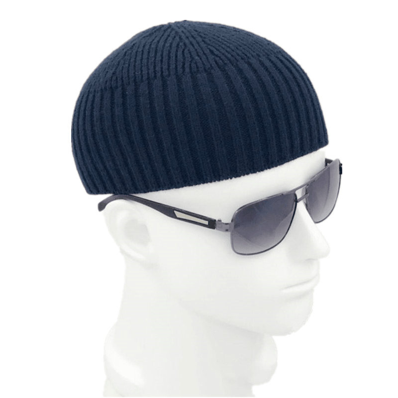 Short Cotton Knit Hat Men'S Winter Woolen Thread - MRSLM