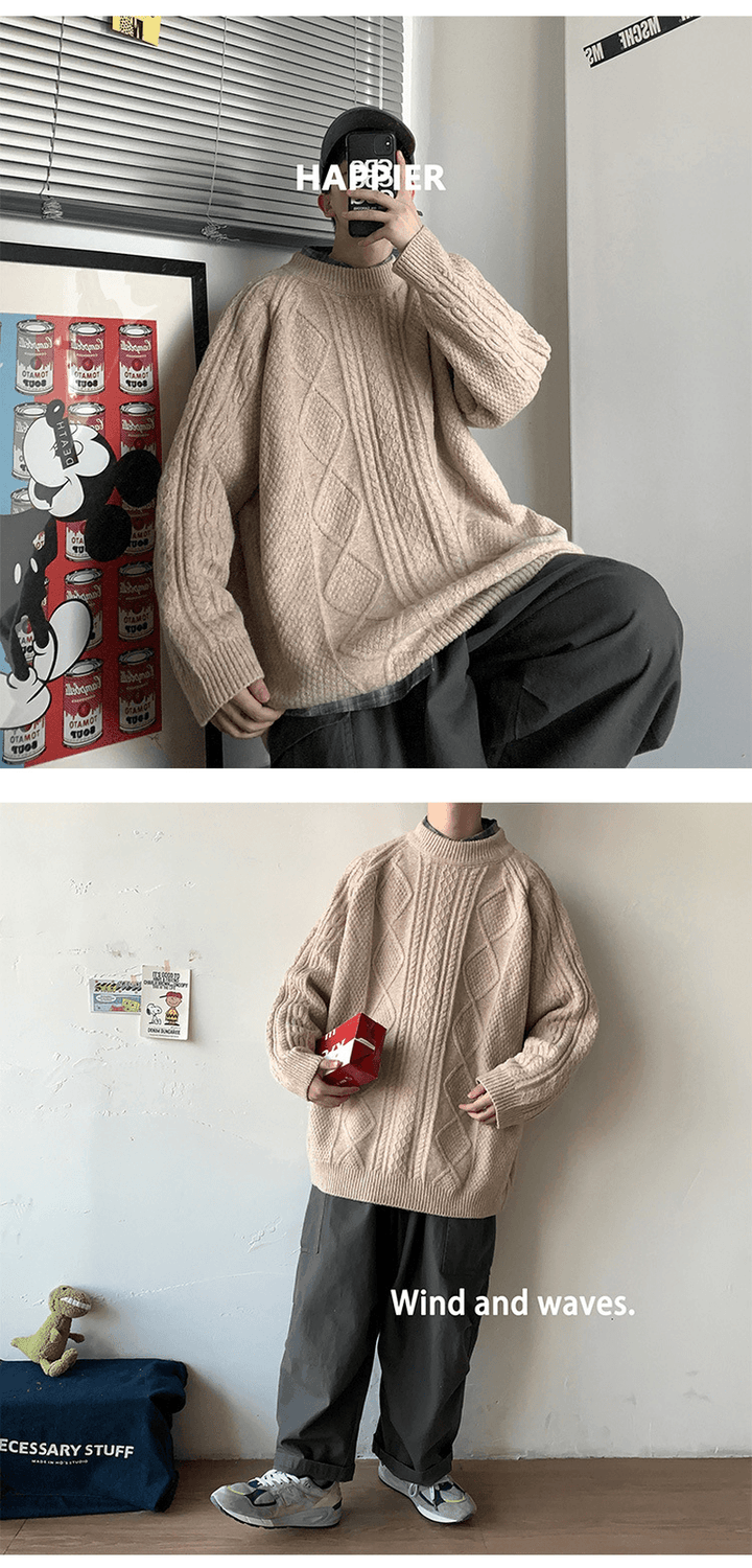 Sweater Boy Loose All Match Lazy Wind Sweater - MRSLM