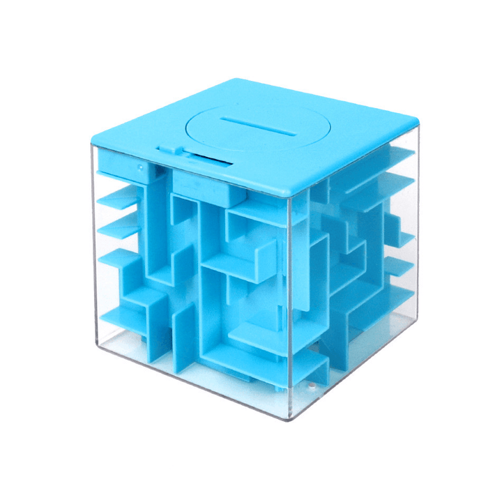 Three-Dimensional Maze and Rubik'S Cube Drop-Resistant Piggy Bank Toy - MRSLM