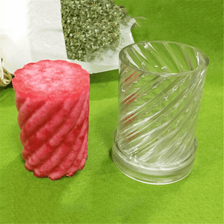 Candle Mold Plastic Spiral Shape DIY Craft Tool for Wax Candle Mould Making - MRSLM