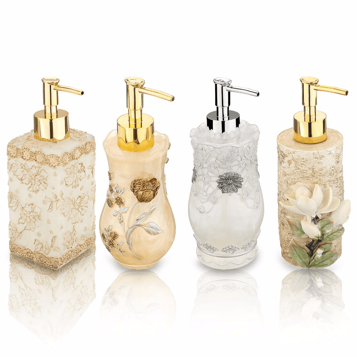 3D Resin Soap Dispenser Liquid Pump Bottles Home Office Hotel Bathroom Decor - MRSLM