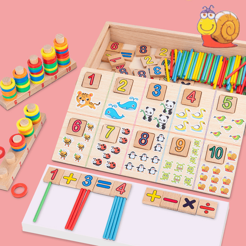 Children'S Educational Toys Wooden Learning Box Educational Toys - MRSLM